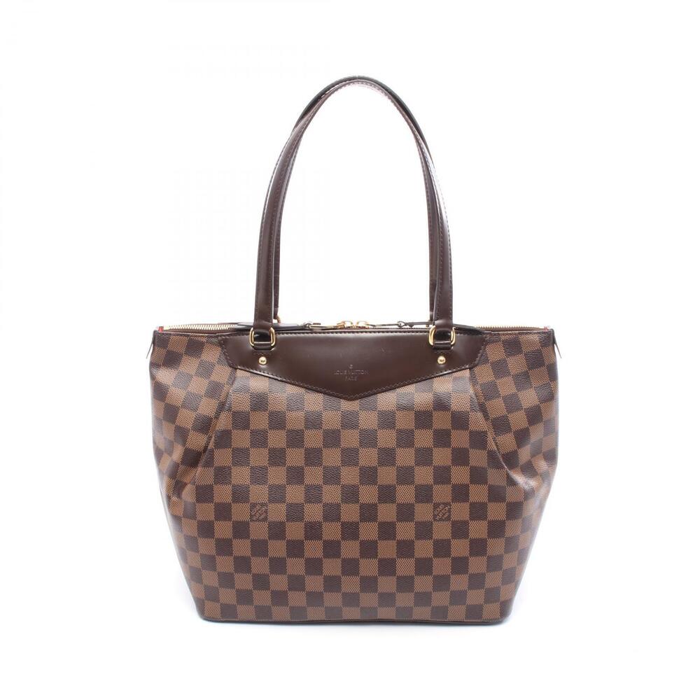 Louis Vuitton Westminster Tote Bag Canvas Leather Damier Brown